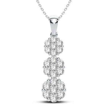 14K 2.00CT Diamond Pendant