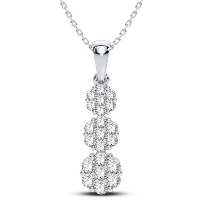14K 0.75CT Diamond Pendant