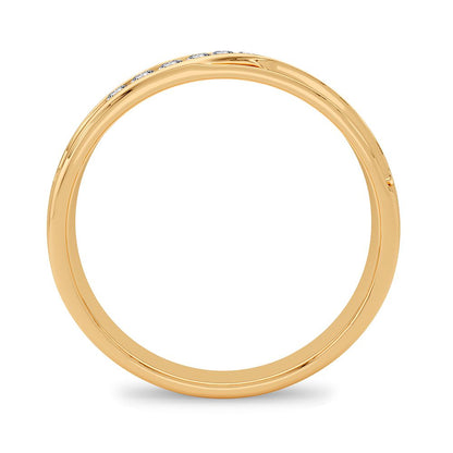 14K 0.15CT Diamonf Band