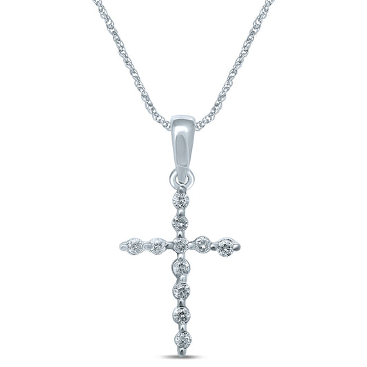 14K 0.09CT Diamond Pendant