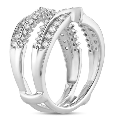14K 0.75CT Diamond RING GUARD