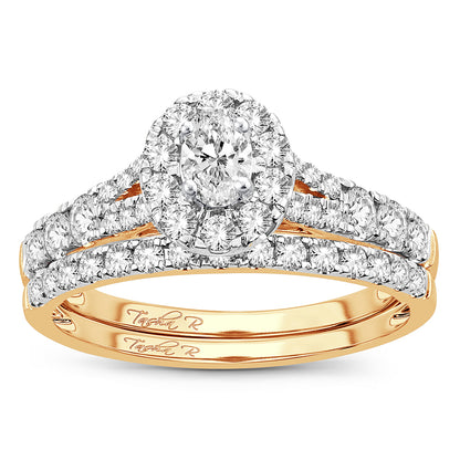 14K 1.00CT Fancy Cut Bridal Ring