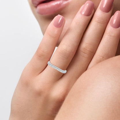 14K 0.17CT Diamond Enhancer Band