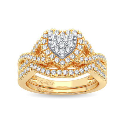 14K 0.50ct Diamond Bridal Ring