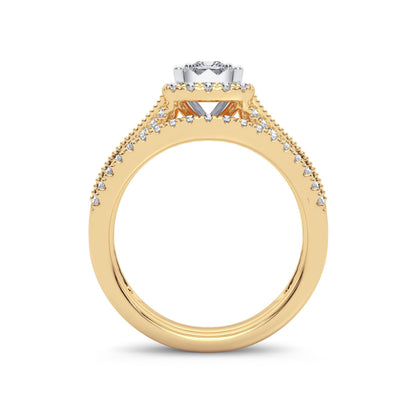 14K 0.75ct Diamond Bridal Ring