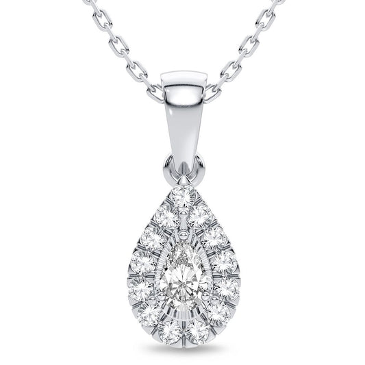 14K 0.25CT Diamond Pendant