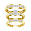 10K  0.33CT  DIAM  TRIO  SET