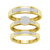 10K  0.33CT  DIAM  TRIO  SET