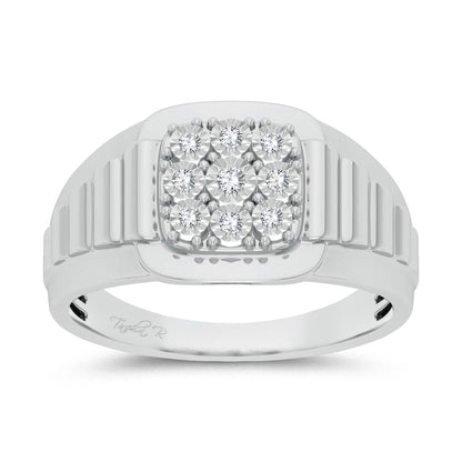 10K 0.15ct Diamond Mens Ring