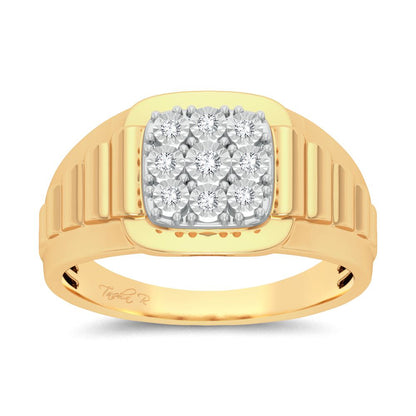 10K 0.15ct Diamond Mens Ring