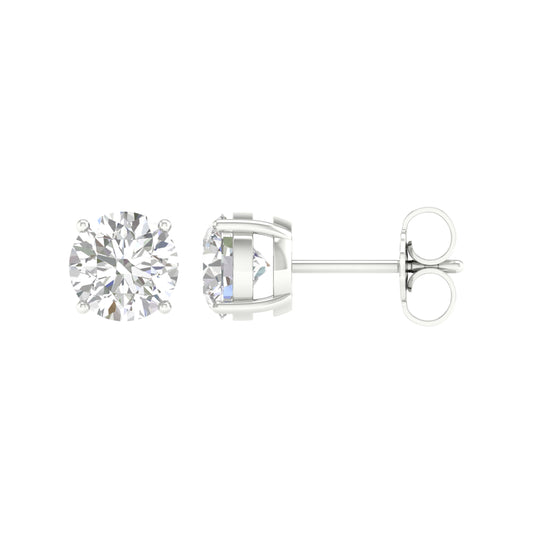 14K 5.00CT Certified Lab-Grown Diamond Earrings (IGI Certified)