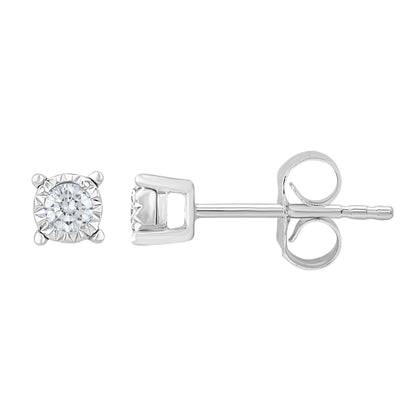 10K 0.10CT Diamond Stud Earring
