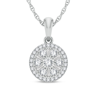 14K 0.25ct Diamond Pendant