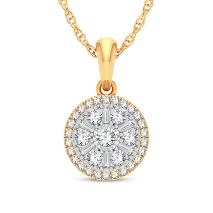 14K 0.25ct Diamond Pendant