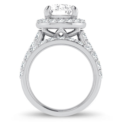 14K 5.00CT Certified Lab Grown Diamond Bridal Ring