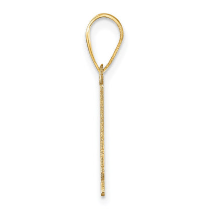 14k Polished Number 1 Pendant