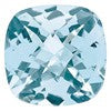 4mm Antique Cushion Checkerboard Aquamarine AA Quality