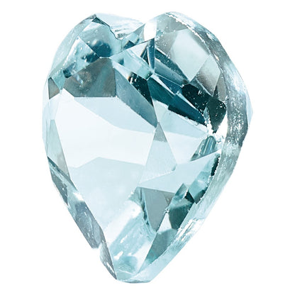 6mm Heart Aquamarine A Quality