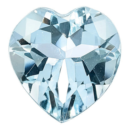 5mm Heart Aquamarine AA Quality