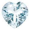6mm Heart Aquamarine A Quality