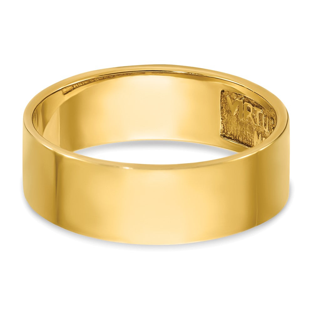 IBGoodman 10k Men's Polished with Black Enamel 14th Degree Grand Elect Masonic Ring