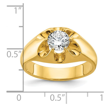 IBGoodman 14k 1 carat Lab Grown Diamond VS/SI+ G+ Complete Men's Ring