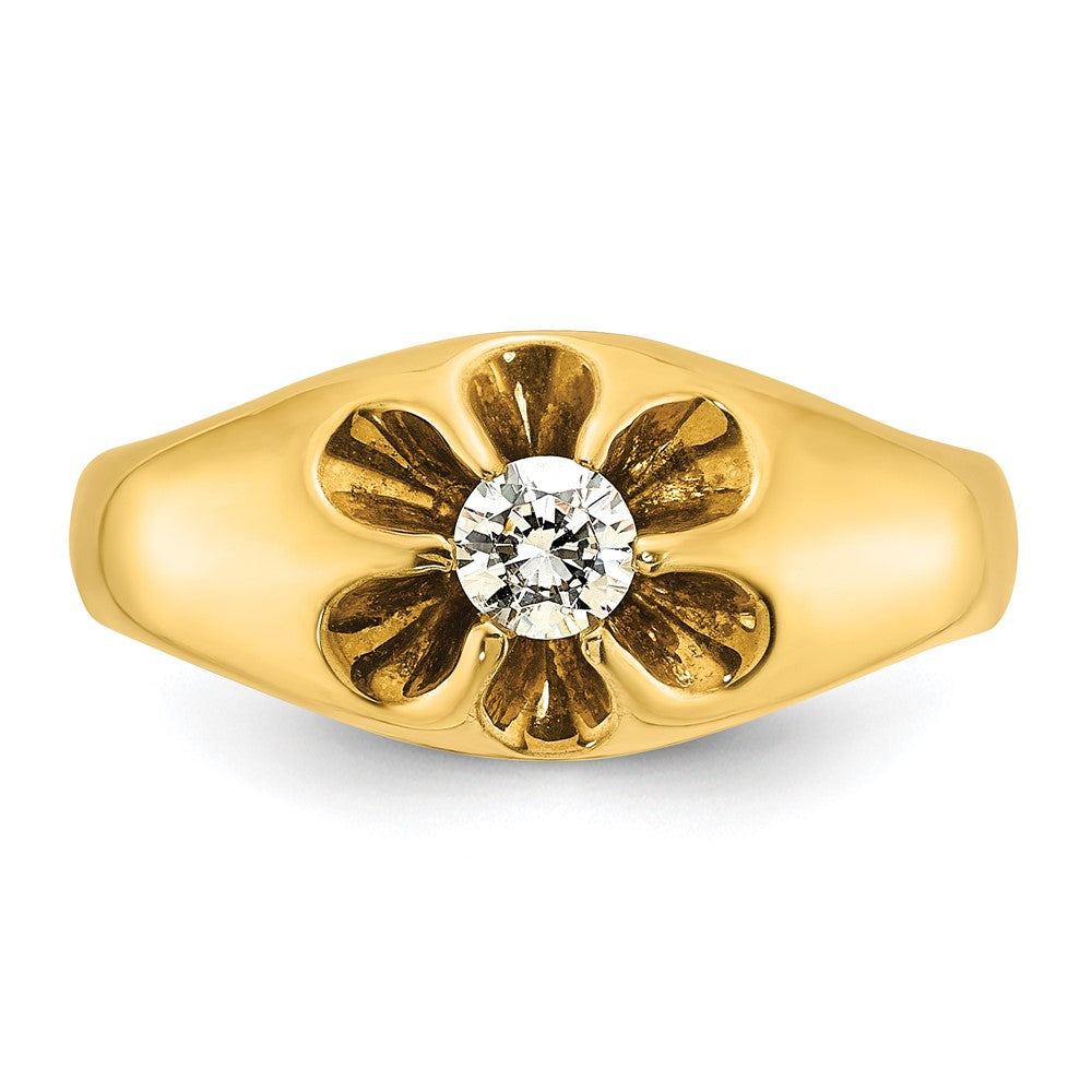 IB Goodman 10k Mens 1/4 carat Diamond Complete Ring