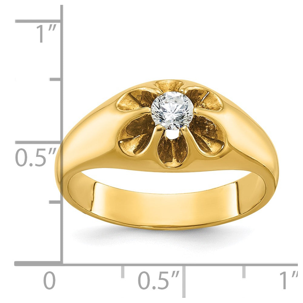 IB Goodman 10k Mens 1/4 carat Diamond Complete Ring