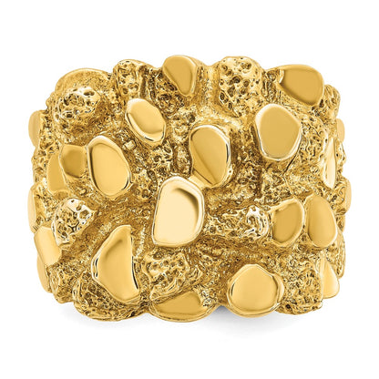 IB Goodman 10k Mens Nugget Ring