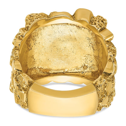 IB Goodman 10k Mens Nugget Ring