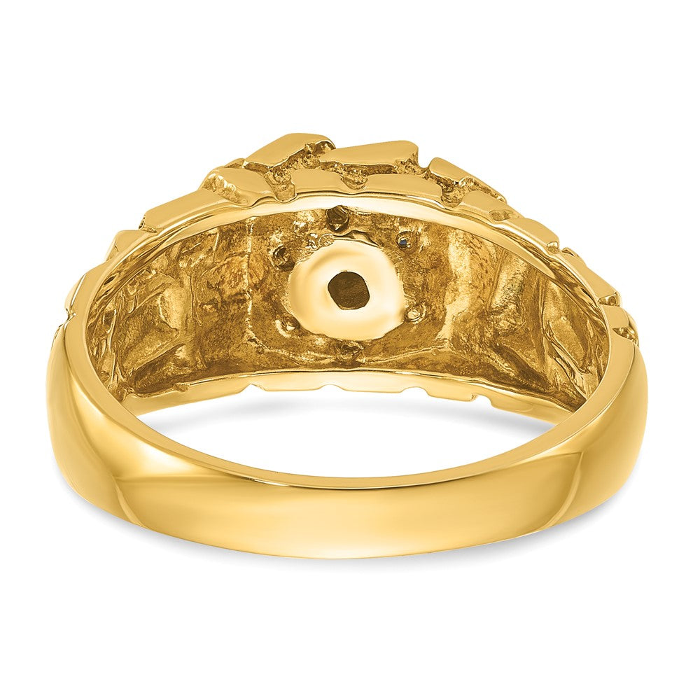 IBGoodman 14k 1/4 carat Lab Grown Diamond VS/SI+ G+ Complete Men's Cluster Nugget Ring
