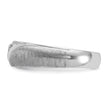 IBGoodman 14k White Gold Men's Polished and Satin 1/15 Carat AA Quality Diamond Ring