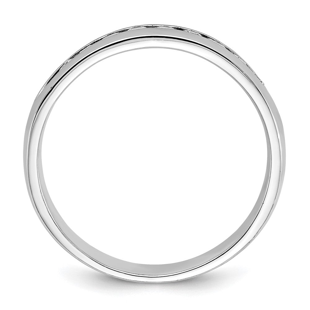 IBGoodman 14k White Gold Polished Nine Stone Men's Ring Mounting