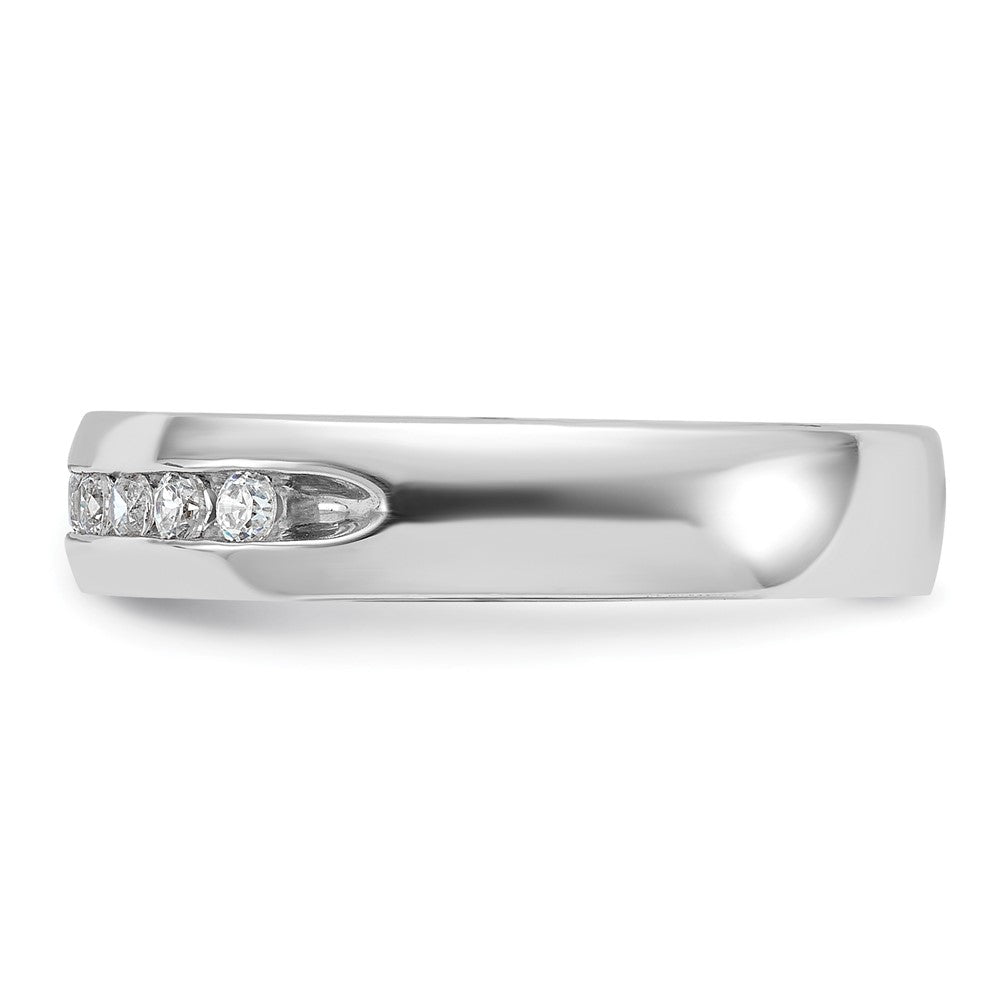 IBGoodman 14k White Gold Polished Nine Stone Men's Ring Mounting