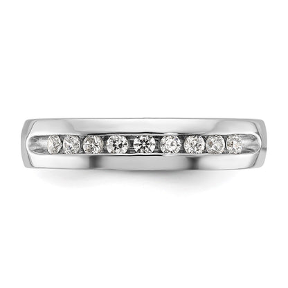 IBGoodman 14k White Gold Polished Nine Stone Men's Ring Mounting