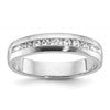 IBGoodman 14k White Gold Men's Polished 9-Stone 1/4 Carat AA Quality Diamond Ring