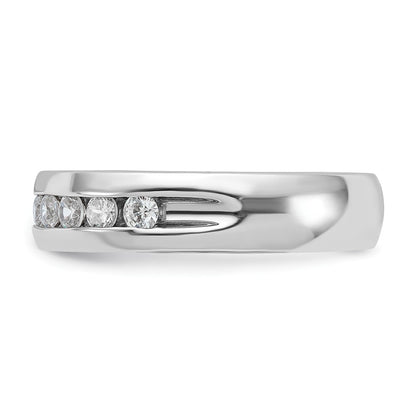 IBGoodman 14k White Gold Polished Nine Stone Men's Ring Mounting