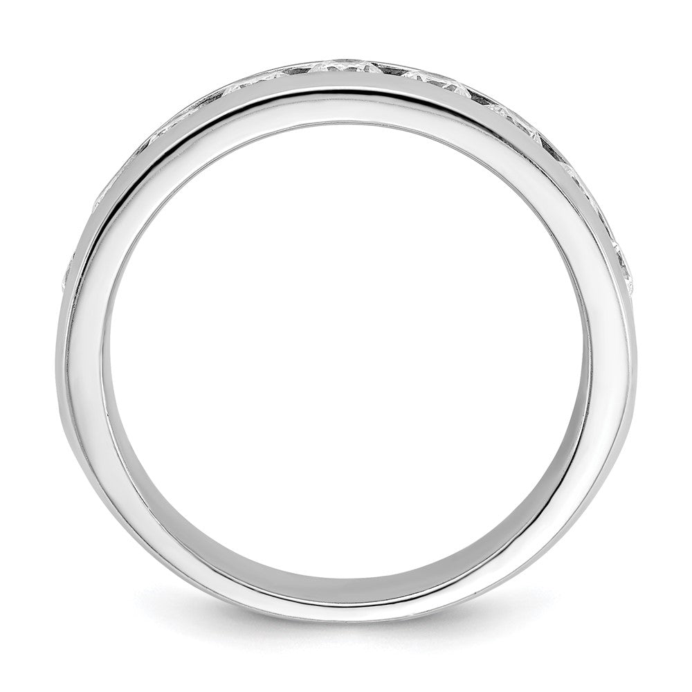 IBGoodman 14k White Gold Polished Nine Stone Men's Ring Mounting