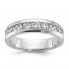 IBGoodman 14k White Gold Polished Nine Stone Men's Ring Mounting