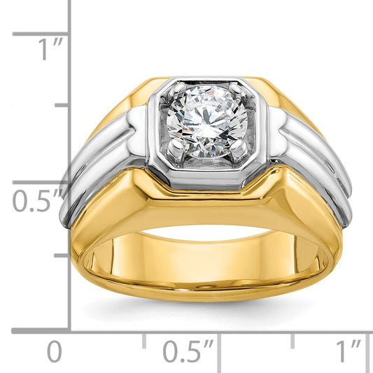 IB Goodman 10k Two-tone Mens Diamond Ring Mounting
