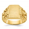 IB Goodman 10k Mens 13x9mm Rectangle Mens Signet Ring