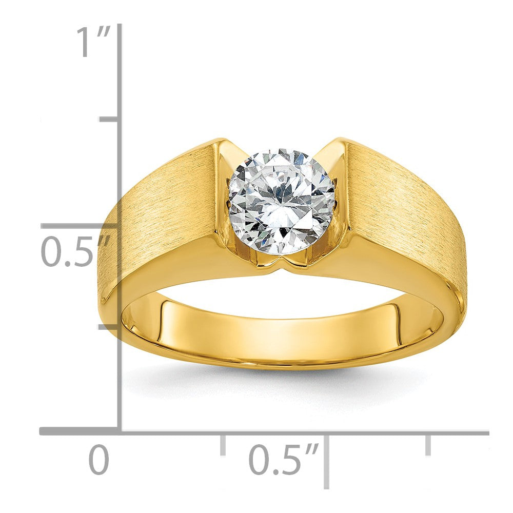 IBGoodman 14k 1 carat Lab Grown Diamond VS/SI+ G+ Complete Men's Ring