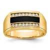IB Goodman10k Mens Polished and Satin Gemstone and Diamond Ring Mounting