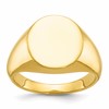 IB Goodman 10k Mens 16x14mm Round Signet Ring
