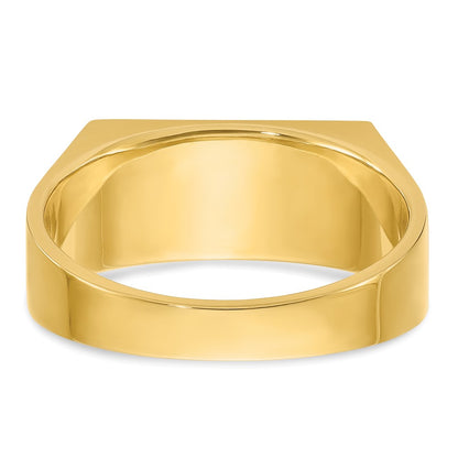 IBGoodman 14k 1 carat Lab Grown Diamond VS/SI+ G+ Complete Three Stone Men's Ring