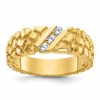 IB Goodman 10k Mens Holds 3-2.8mm Diamonds Nugget Ring Mounting