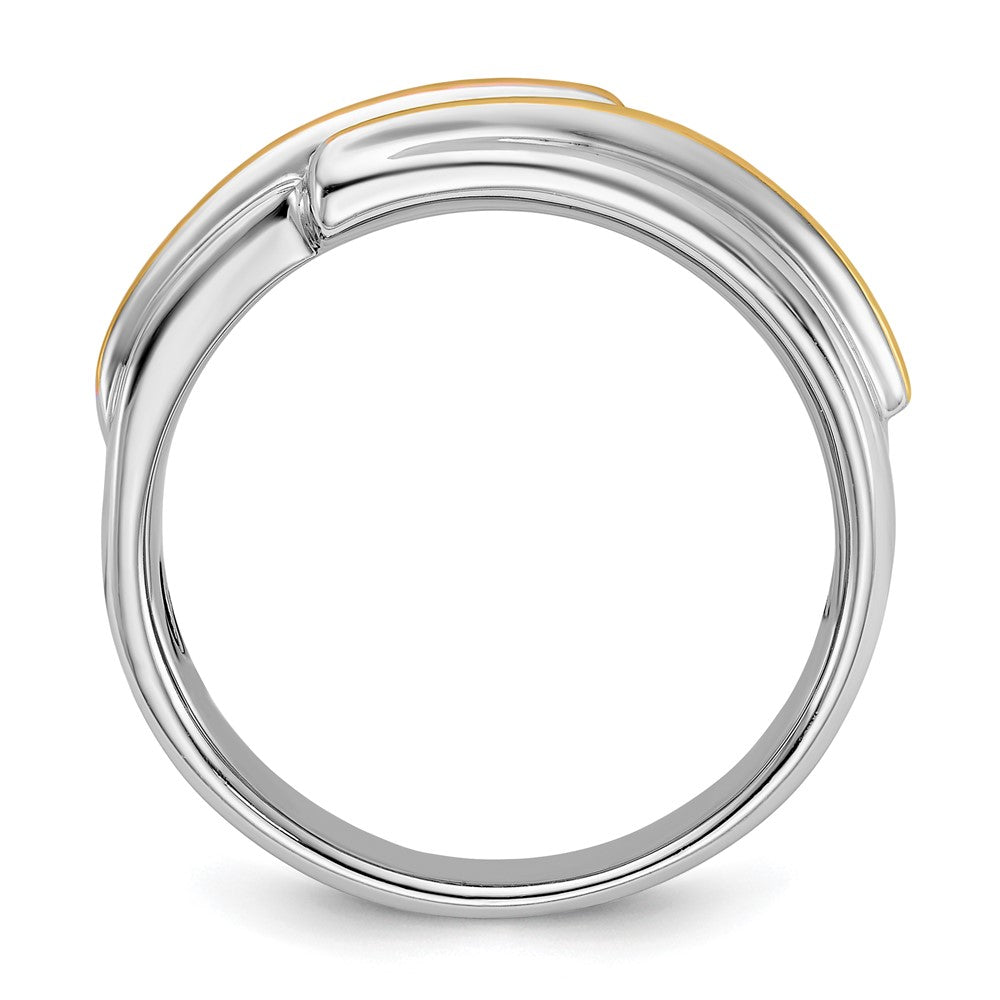 IBGoodman 14k Two-tone Polished Men's Five Stone Ring Mounting
