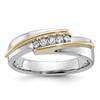 IBGoodman 14k Two-tone Polished Men's Five Stone Ring Mounting