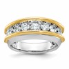 IBGoodman 14k Two-tone 1 1/2 carat Lab Grown Diamond VS/SI+ G+ Complete Men's Ring