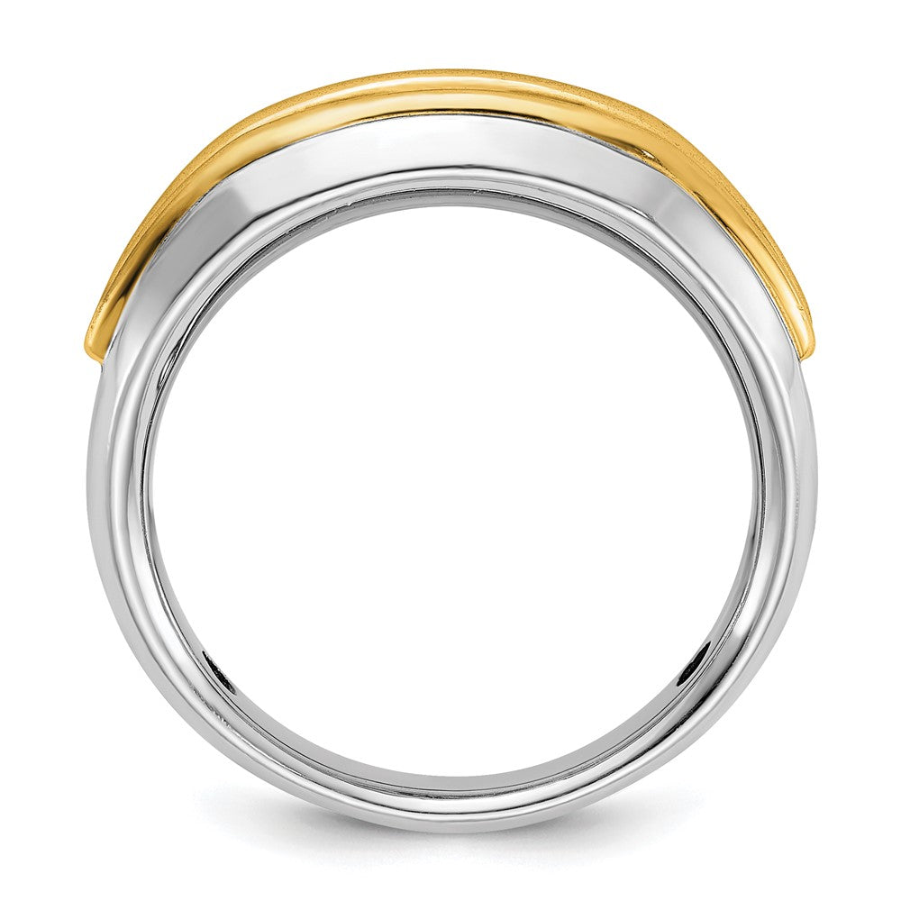 IBGoodman 14k Two-tone Five Stone Polished Men's Ring Mounting